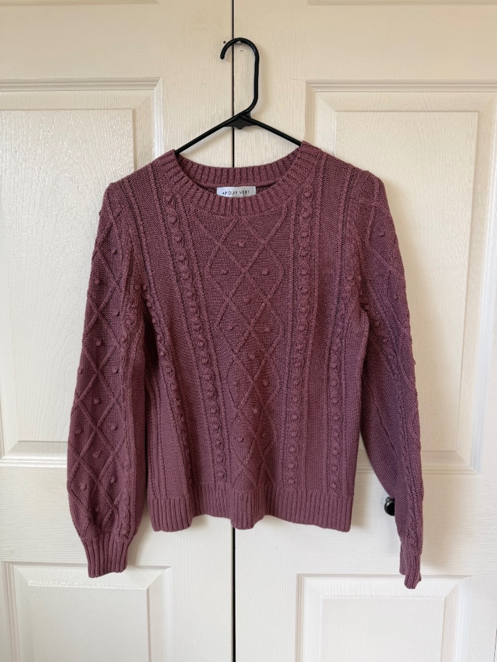 Amor Vert - Cable Knit Sweater - XS